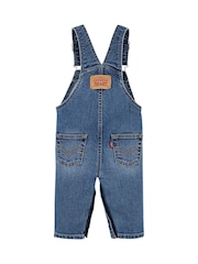 Levi's® Blue Baby Logo Denim Dungarees - Image 4 of 8