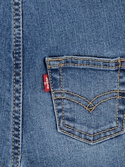 Levi's® Blue Baby Logo Denim Dungarees - Image 7 of 8