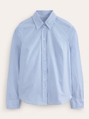 Boden Navy Blue Petite Petite Sienna 100% Cotton Shirt - Image 6 of 6