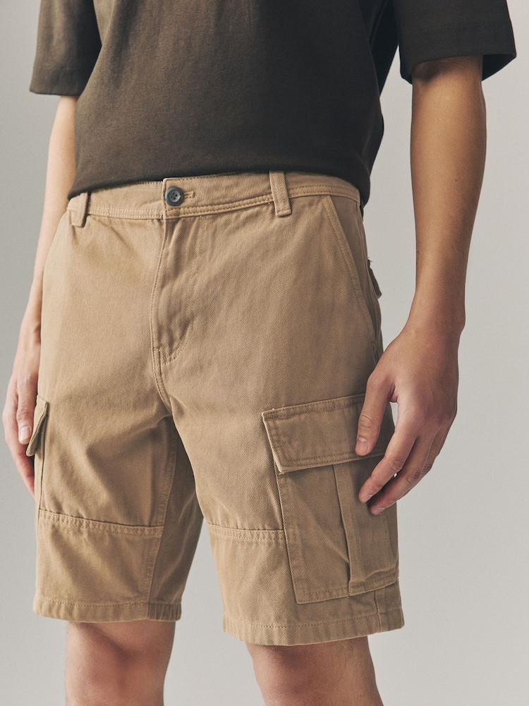 Stone Stone Cargo 100% Cotton Shorts - Image 1 of 9
