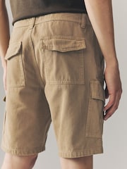Stone Stone Cargo 100% Cotton Shorts - Image 6 of 9