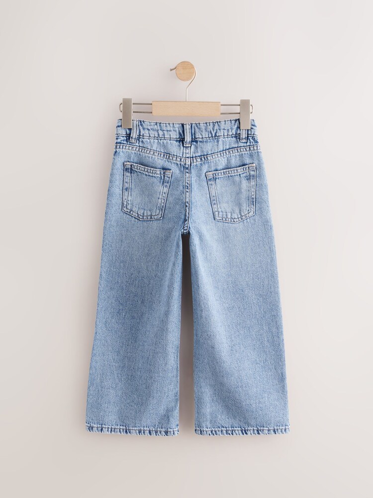 Blue Denim Embroidered 100% Cotton Jeams - Image 2 of 4 Blue Denim Embroidered 100% Cotton Jeams - Image 2 of 4