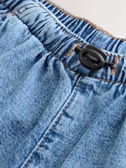 Denim Bleach Wash Bleach Wash Denim Cargo 100% Cotton Jeans - Image 2 of 3