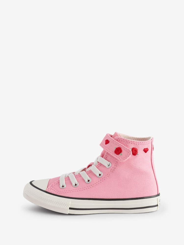 Розовый - Высокие детские кеды Converse 1V - Image 2 of 11