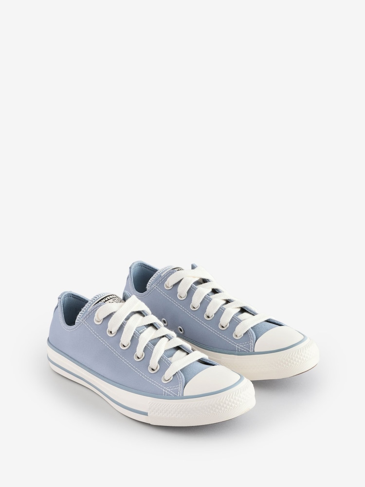 Converse Blue Standard Fit Chuck Taylor All Star Ox Trainers - Image 3 of 9
