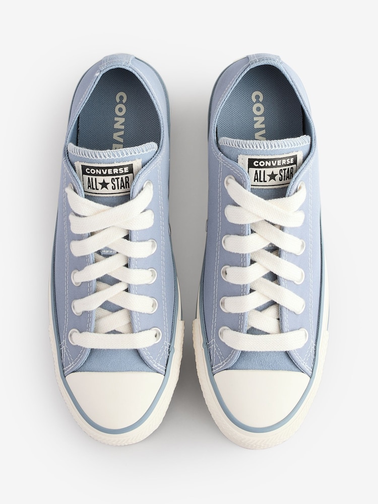Converse Blue Standard Fit Chuck Taylor All Star Ox Trainers - Image 5 of 9