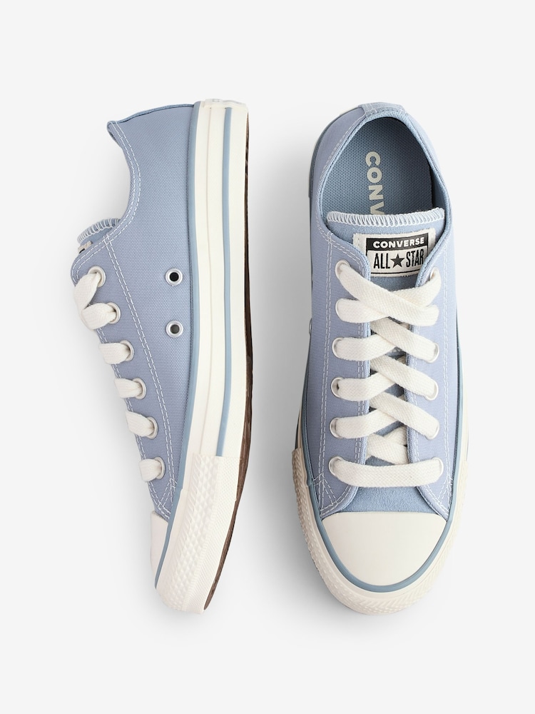 Converse Blue Standard Fit Chuck Taylor All Star Ox Trainers - Image 6 of 9