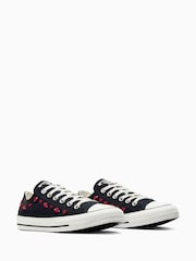 Черный - Кожаные низкие кроссовки Converse Chuck Taylor All Star Однотонный - Изображение 10 из 22