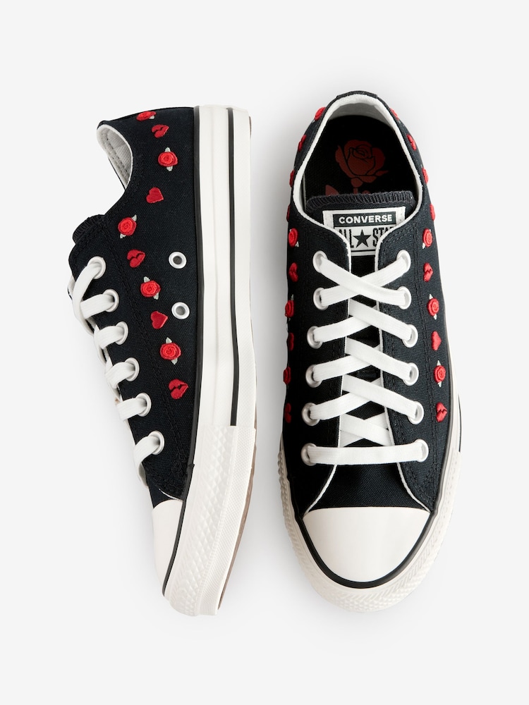 Чорний - Однотонні шкіряні кросівки Converse Chuck Taylor All Star - Image 13 of 22