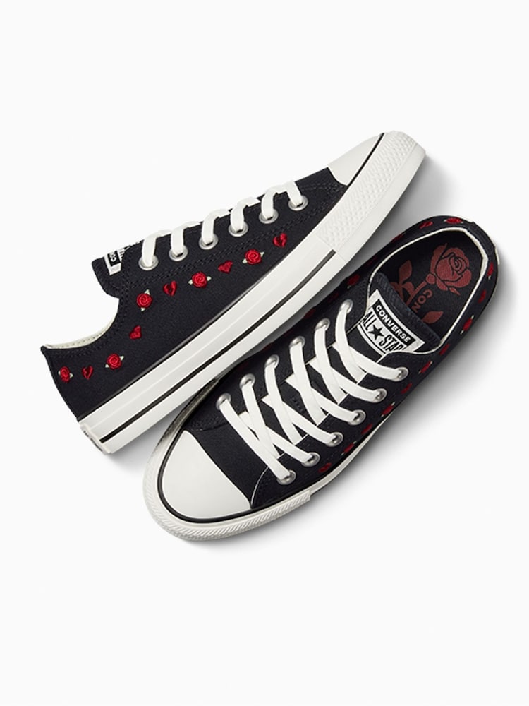 Чорний - Однотонні шкіряні кросівки Converse Chuck Taylor All Star - Image 15 of 22