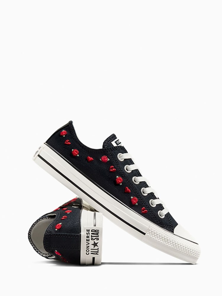 Чорний - Однотонні шкіряні кросівки Converse Chuck Taylor All Star - Image 16 of 22