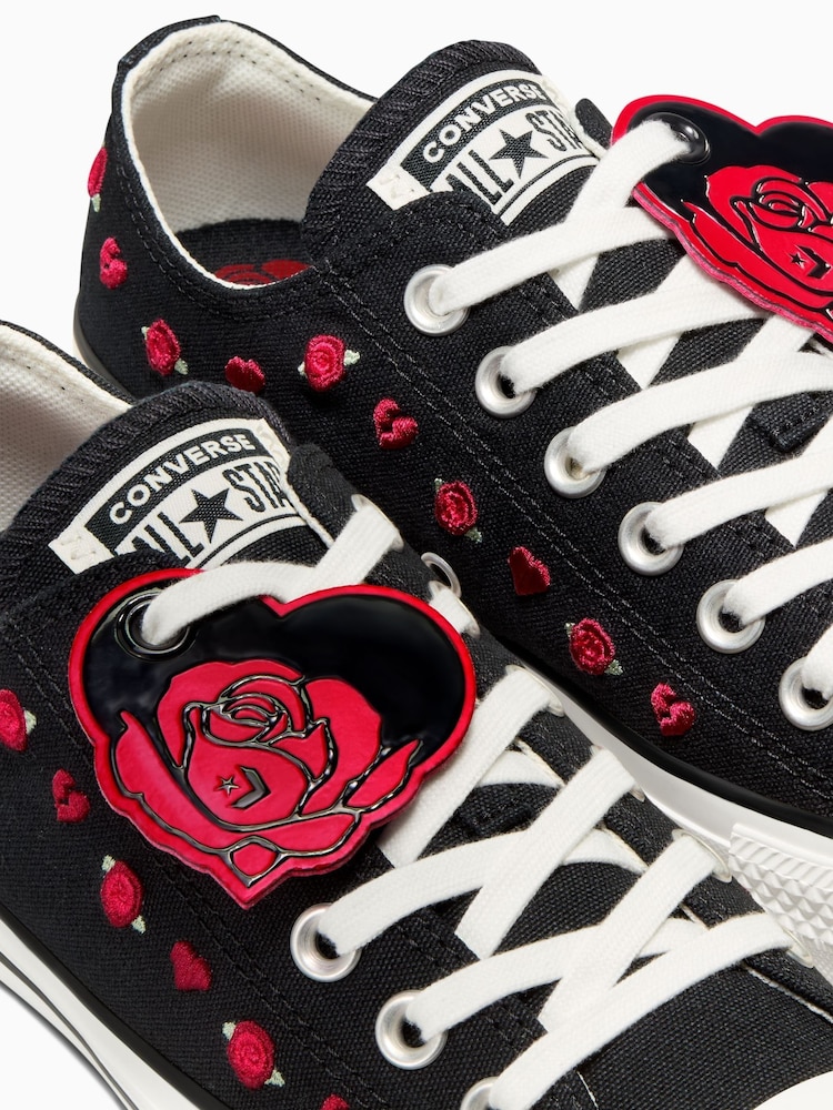 Чорний - Однотонні шкіряні кросівки Converse Chuck Taylor All Star - Image 17 of 22