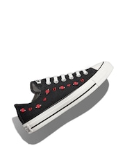 Черный - Кожаные низкие кроссовки Converse Chuck Taylor All Star Однотонный - Изображение 18 из 22
