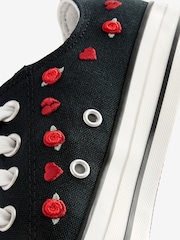 Черный - Кожаные низкие кроссовки Converse Chuck Taylor All Star Однотонный - Изображение 22 из 22