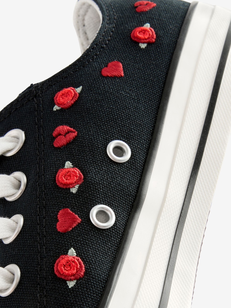 Черный - Кожаные низкие кроссовки Converse Chuck Taylor All Star Однотонный - Изображение 22 из 22