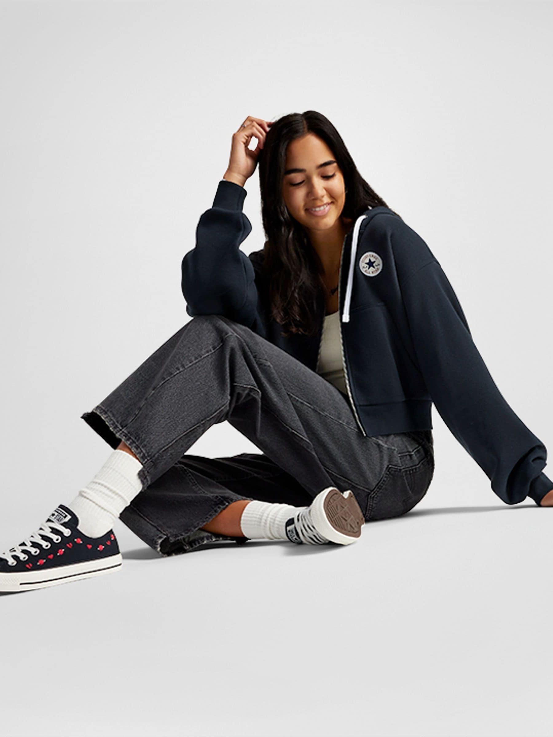 mio_ymmt様 ブラックOX 24.5 Buy Converse Black Chuck Taylor All Star Mono Leather Low Trainers