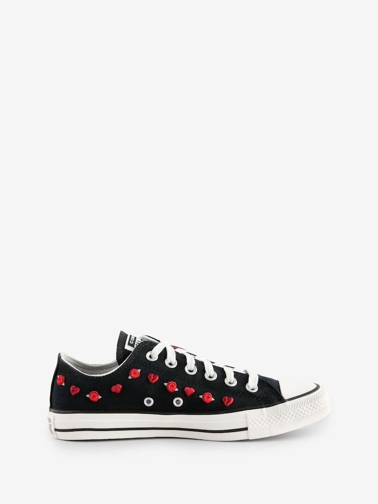 Чорний - Однотонні шкіряні кросівки Converse Chuck Taylor All Star - Image 5 of 22