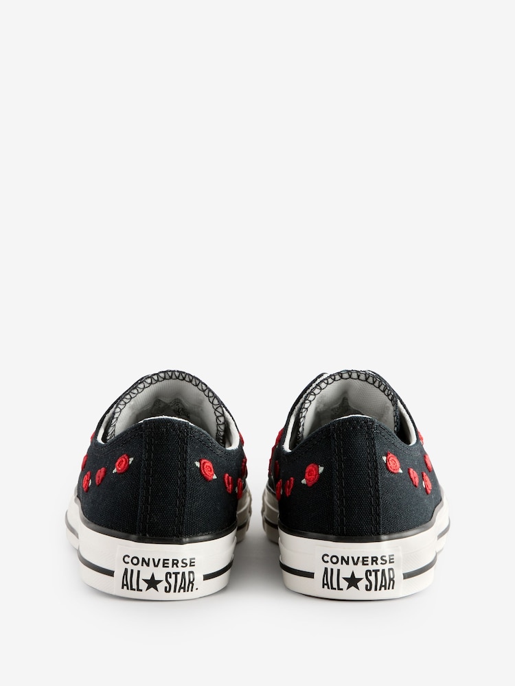 Чорний - Однотонні шкіряні кросівки Converse Chuck Taylor All Star - Image 9 of 22