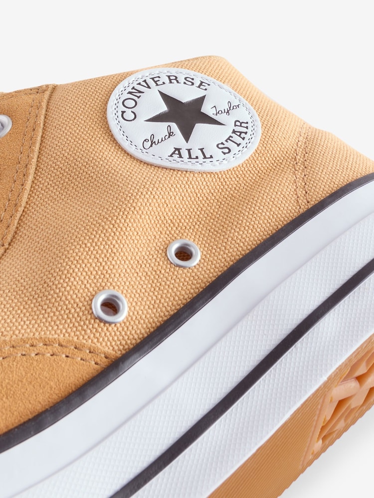 أصفر - حذاء رياضة متوسط الطول Malden Street من Converse - صورة 9 من 9