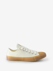 Converse Natural Chuck Taylor Ox Trainers - Image 1 of 9