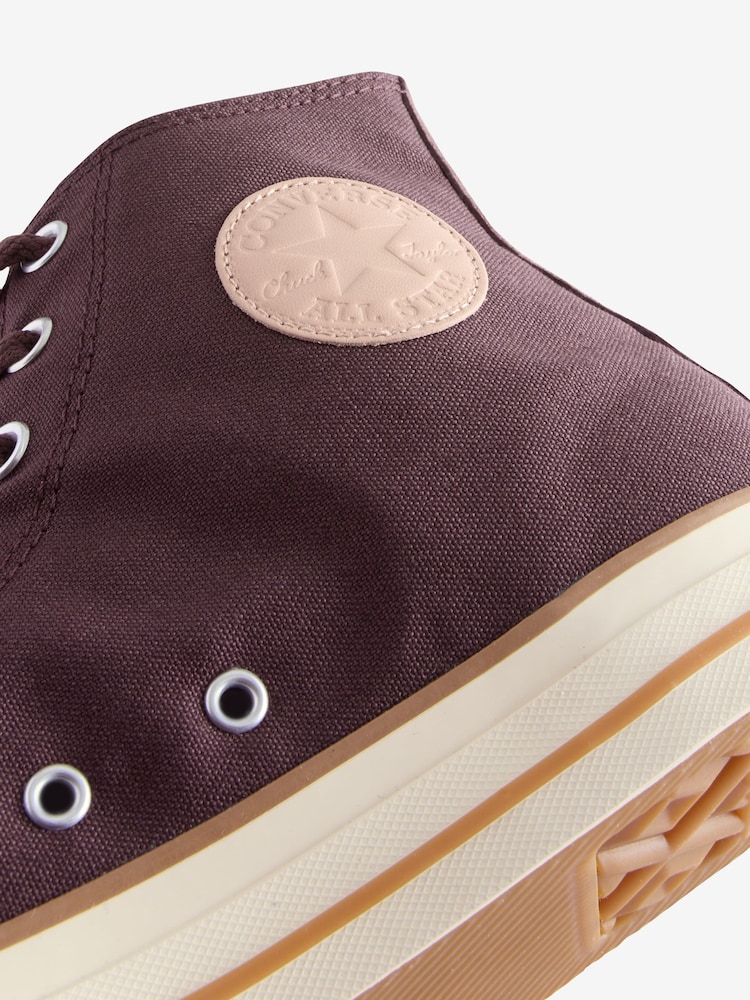 Converse Brown Chuck Taylor All Star High Trainers - Image 9 of 9