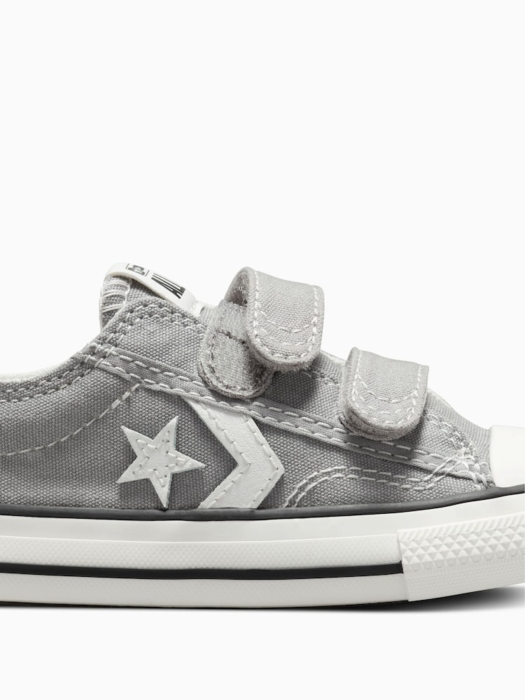 Converse Grey Infant Star Player 76 Easy On 2V Trainers - Image 8 of 8