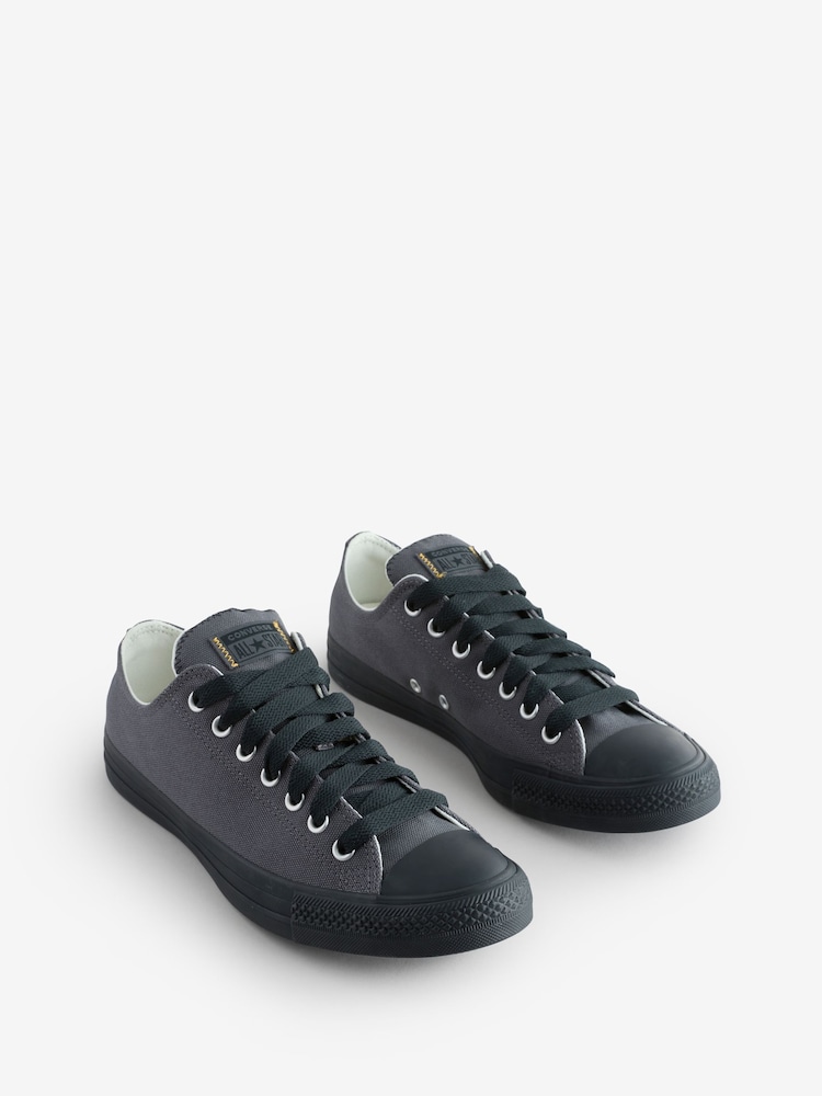 Converse Black Chuck Taylor All Star Ox Trainers - Image 3 of 9