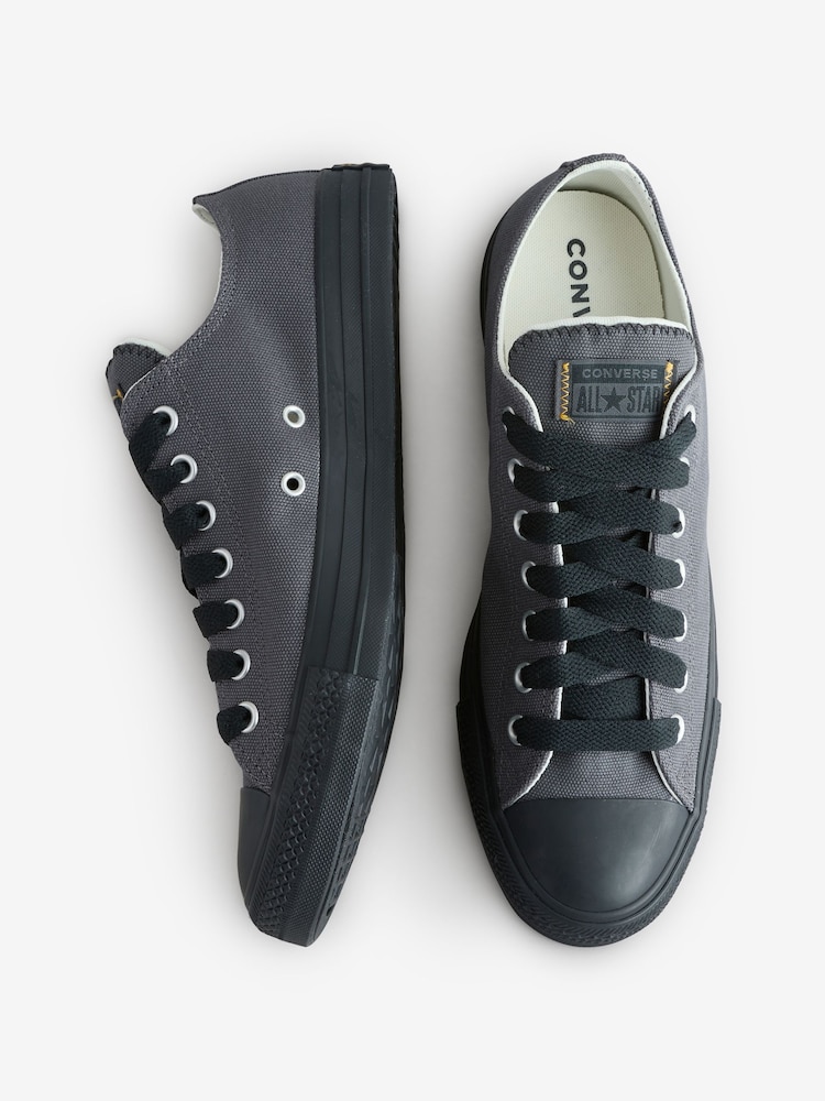 Converse Black Chuck Taylor All Star Ox Trainers - Image 6 of 9
