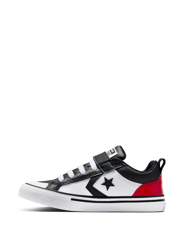 Converse White Junior Pro Blaze Strap Easy On Trainers - Image 2 of 10 Converse White Junior Pro Blaze Strap Easy On Trainers - Image 2 of 10