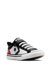 Converse White Junior Pro Blaze Strap Easy On Trainers - Image 4 of 10