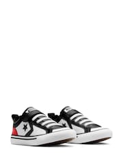 Converse White Junior Pro Blaze Strap Easy On Trainers - Image 5 of 10