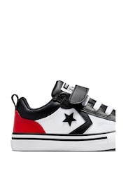 Converse White Junior Pro Blaze Strap Easy On Trainers - Image 9 of 10