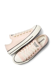 Converse Pink Standard Fit Chuck Taylor All Star Ox Trainers - Image 6 of 8