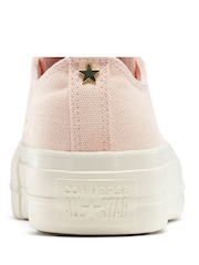 Converse Pink Platform Lift Chuck Ox Trainers - Image 9 of 9