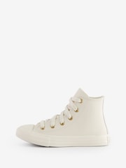 لون طبيعي - حذاء رياضي بقبة مرتفعة للأطفال Chuck Taylor من Converse - صورة 2 من 13