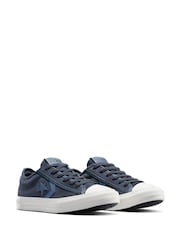 Converse Blue Youth Star Player 76 Suede and Leather Trainers - Image 3 of 8