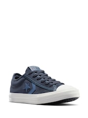 Converse Blue Youth Star Player 76 Suede and Leather Trainers - Image 4 of 8