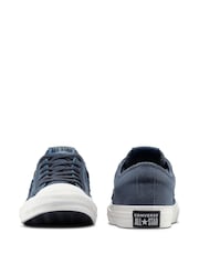 Converse Blue Youth Star Player 76 Suede and Leather Trainers - Image 7 of 8