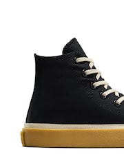 Converse Black Chuck Taylor All Star Taylored Lux Trainers - Image 10 of 10