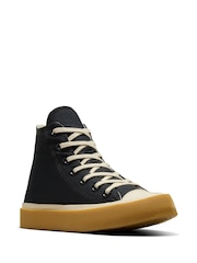 Converse Black Chuck Taylor All Star Taylored Lux Trainers - Image 4 of 10