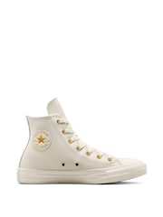 Converse Natural Youth Hearts Chuck Taylor Trainers - Image 1 of 7