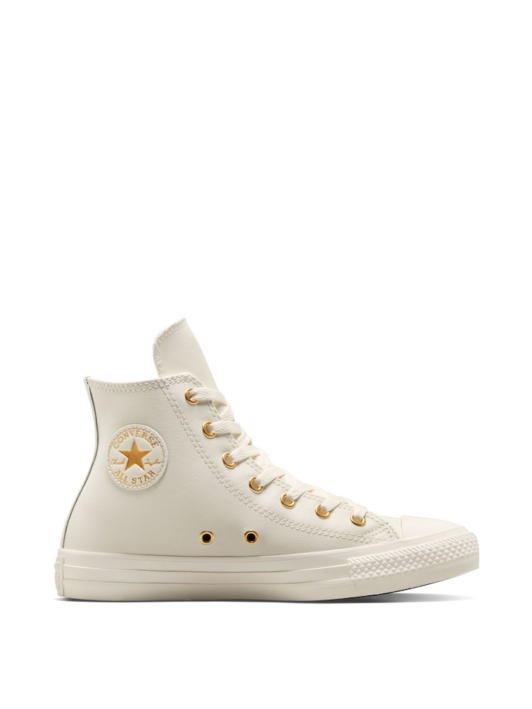 Converse Natural Youth Hearts Chuck Taylor Trainers - Image 1 of 7
