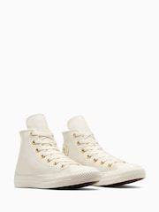 Converse Natural Youth Hearts Chuck Taylor Trainers - Image 3 of 7