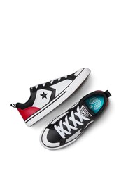 Converse White Youth Pro Blaze Strap Easy On Trainers - Image 10 of 18
