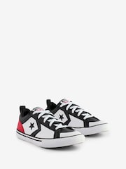 Converse White Youth Pro Blaze Strap Easy On Trainers - Image 11 of 18
