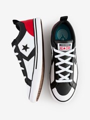 Converse White Youth Pro Blaze Strap Easy On Trainers - Image 13 of 18