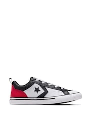Converse White Youth Pro Blaze Strap Easy On Trainers - Image 3 of 18