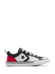Converse White Youth Pro Blaze Strap Easy On Trainers - Image 5 of 18