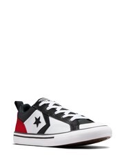Converse White Youth Pro Blaze Strap Easy On Trainers - Image 6 of 18