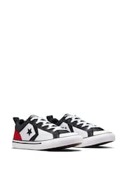 Converse White Youth Pro Blaze Strap Easy On Trainers - Image 7 of 18